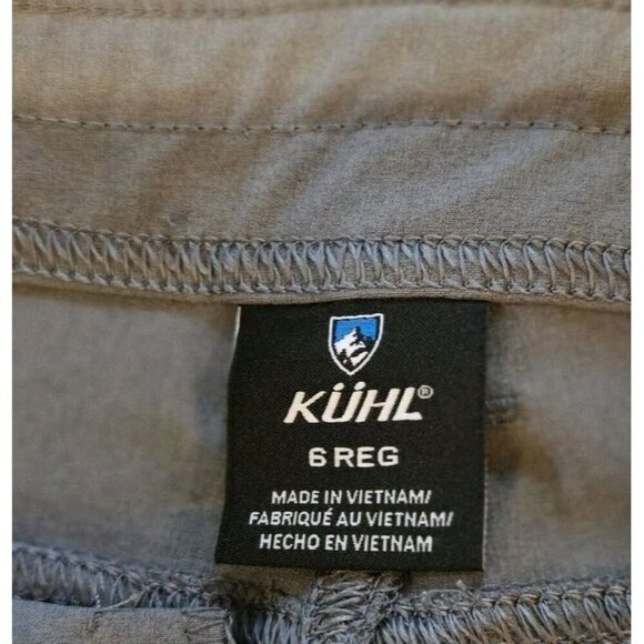 Kuhl Womens Pants 6 Gray Convertible Capris Roll Up Cargo 108846 21F 6326 Gorp - Picture 5 of 9